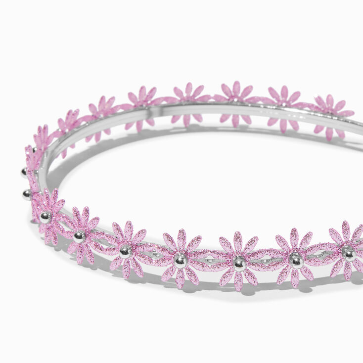 Claire&#39;s Club Pink Daisy Headband,