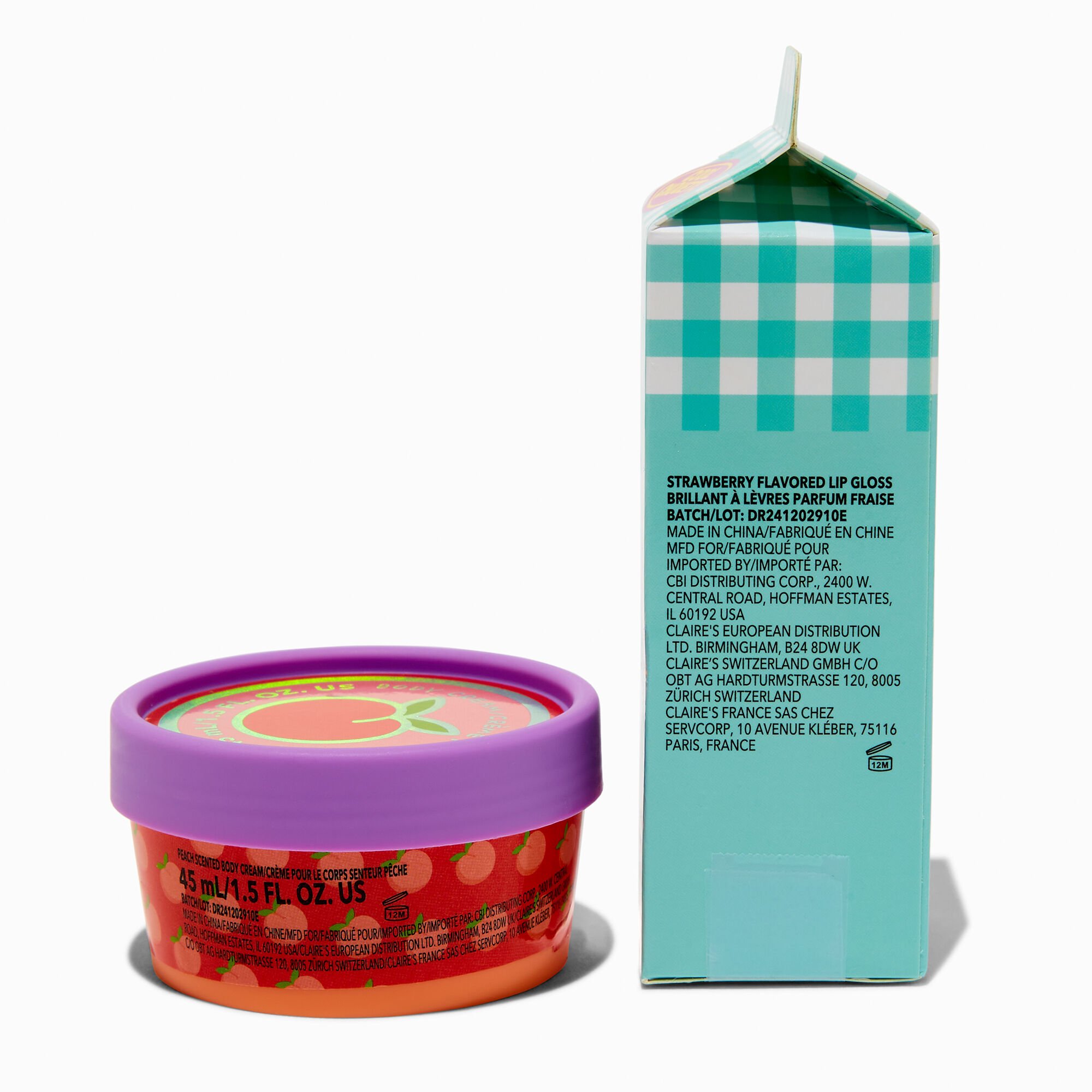 Lot de paniers de course spa et bain motif fruits - Lot de 4,