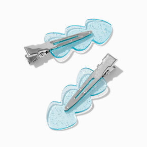 Blue Clear No Crease Hair Styling Clips - 2 Pack,