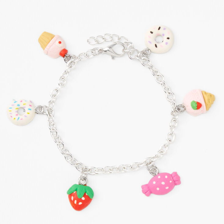 Silver Sweet Treats Charm Bracelet,