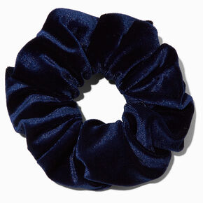Chouchou velours bleu marine,