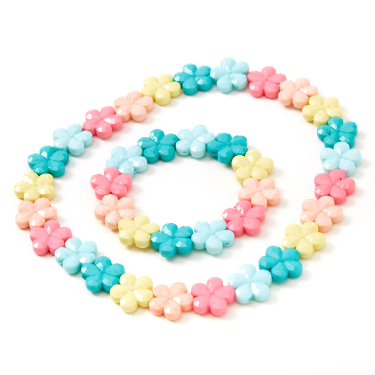 Claire's Parure de bijoux marguerites pastel Claire's Club - Lot de 2