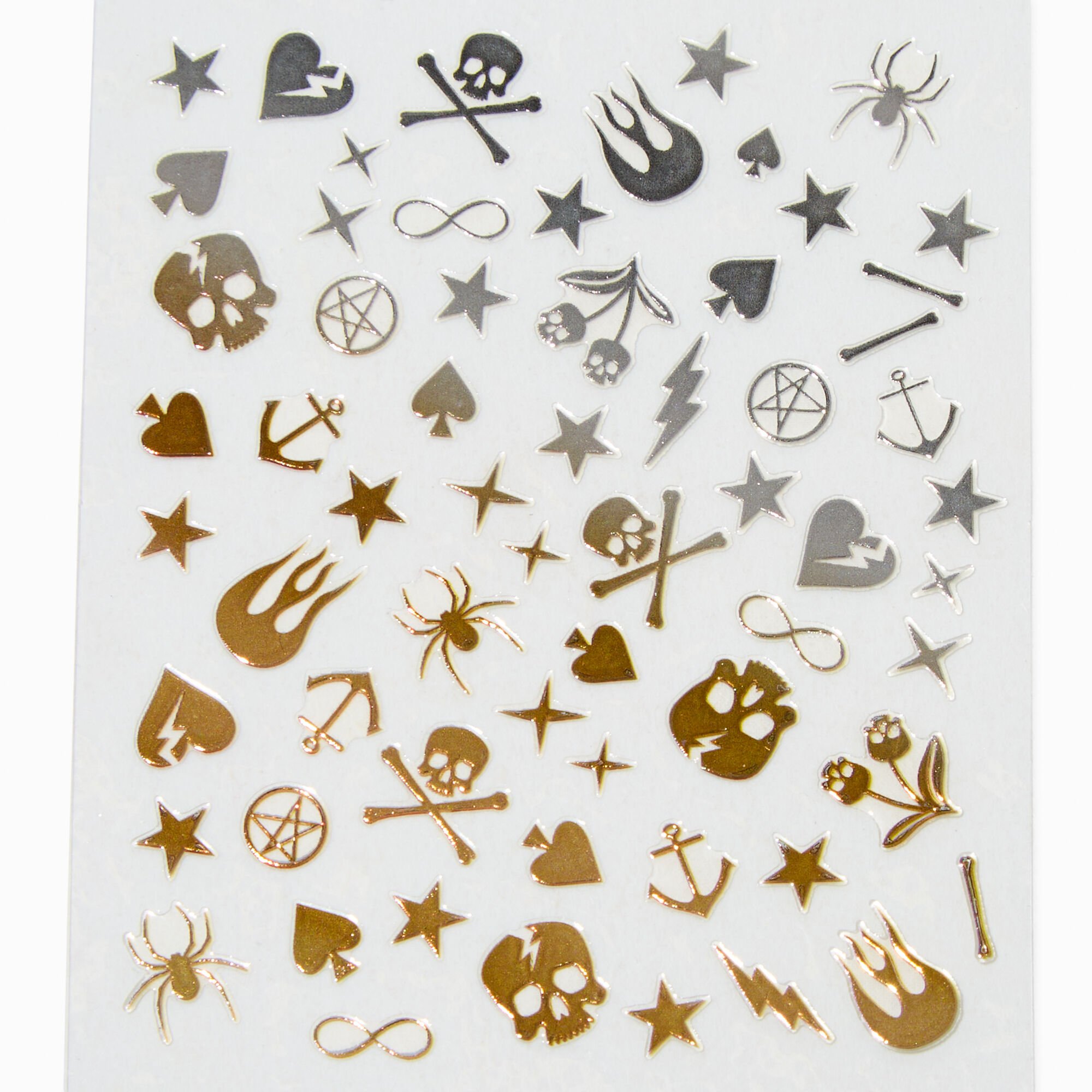 Halloween Skull Nail Polish & Sticker Set,