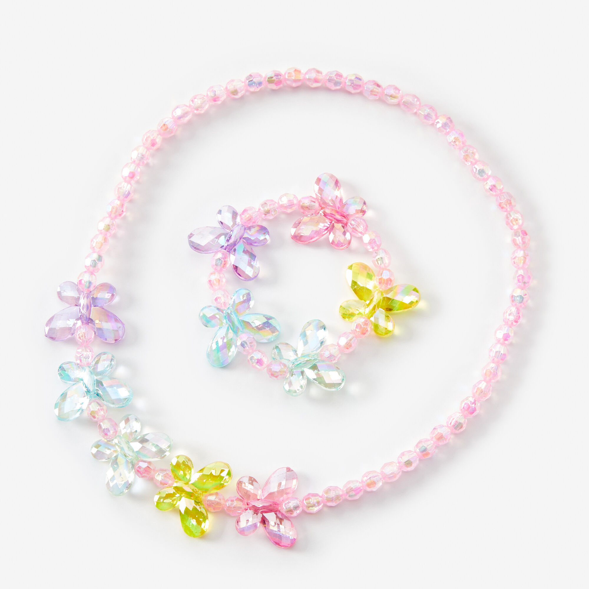 Claire's Parure de bijoux perlés papillon Claire's Club - Lot de 2