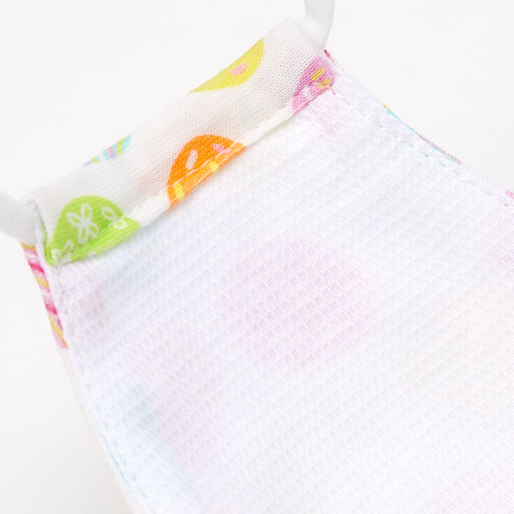 Masque en coton color&eacute; &oelig;ufs de P&acirc;ques - Adulte,