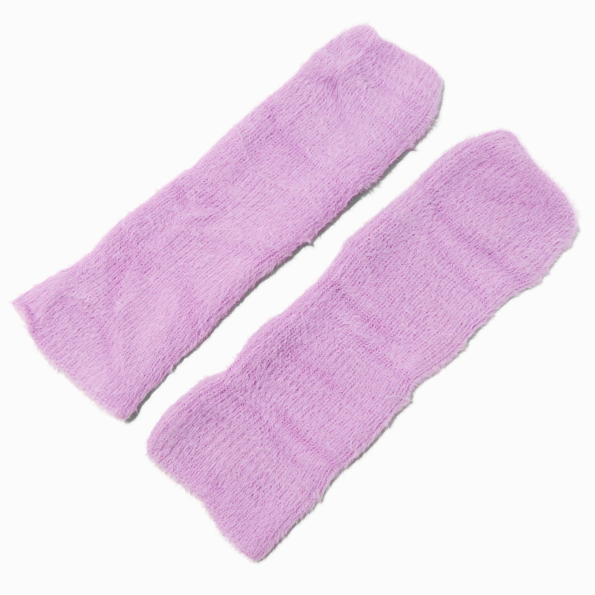 Lilac Sweater-Knit Leg Warmers,