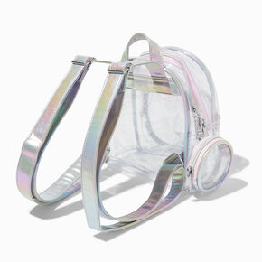 Clear Holographic Small Backpack,