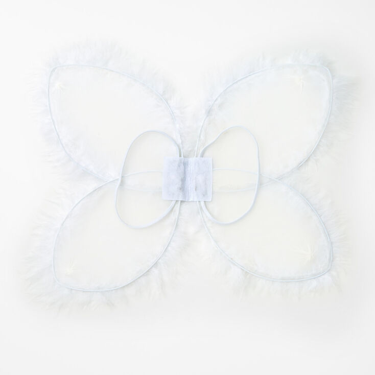Claire&#39;s Club White Feather Nativity Wings,