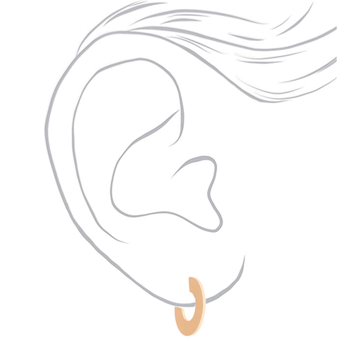 Gold 30MM Brushed Hoop Earrings,