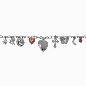 Silver-ton Mega Charm Bracelet,