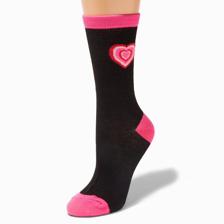Valentine's Day Heartthrob Crew Socks | Claire's US