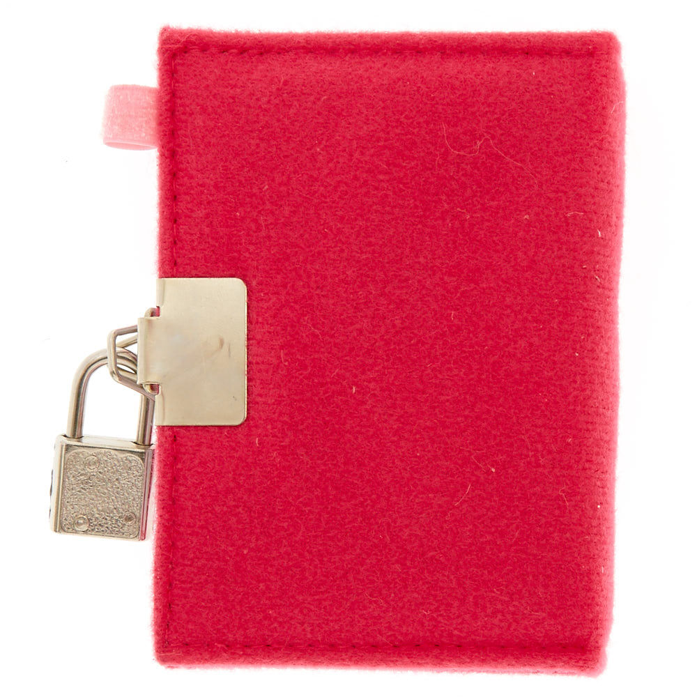 Claire's Club Velcro Patch Lock Diary - Pink,
