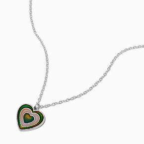 Mood Pulsing Heart Pendant Necklace,