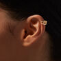 Mixed Metal Crystal Embellished Ear Cuffs - 3 Pack,