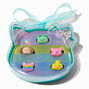 Claire&#39;s Club Pastel Glitter Critter Box Rings - 5 Pack,