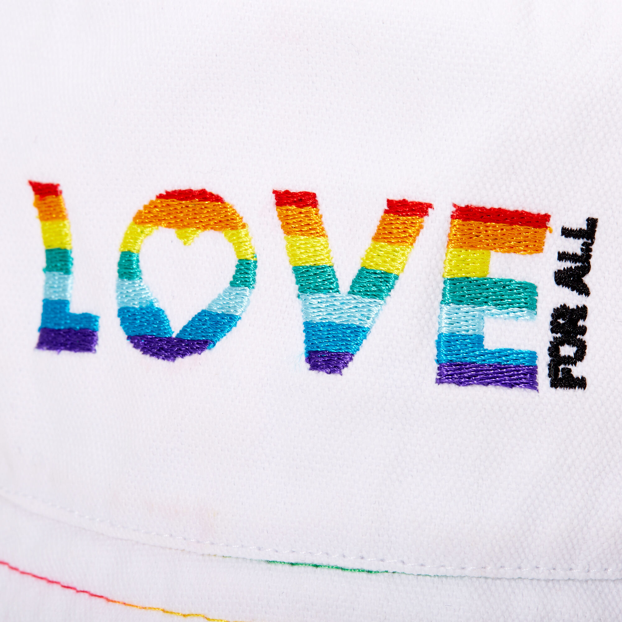 Rainbow Love For All Bucket Hat - White,