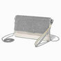 Ivory Bling Crossbody Wristlet Wallet,
