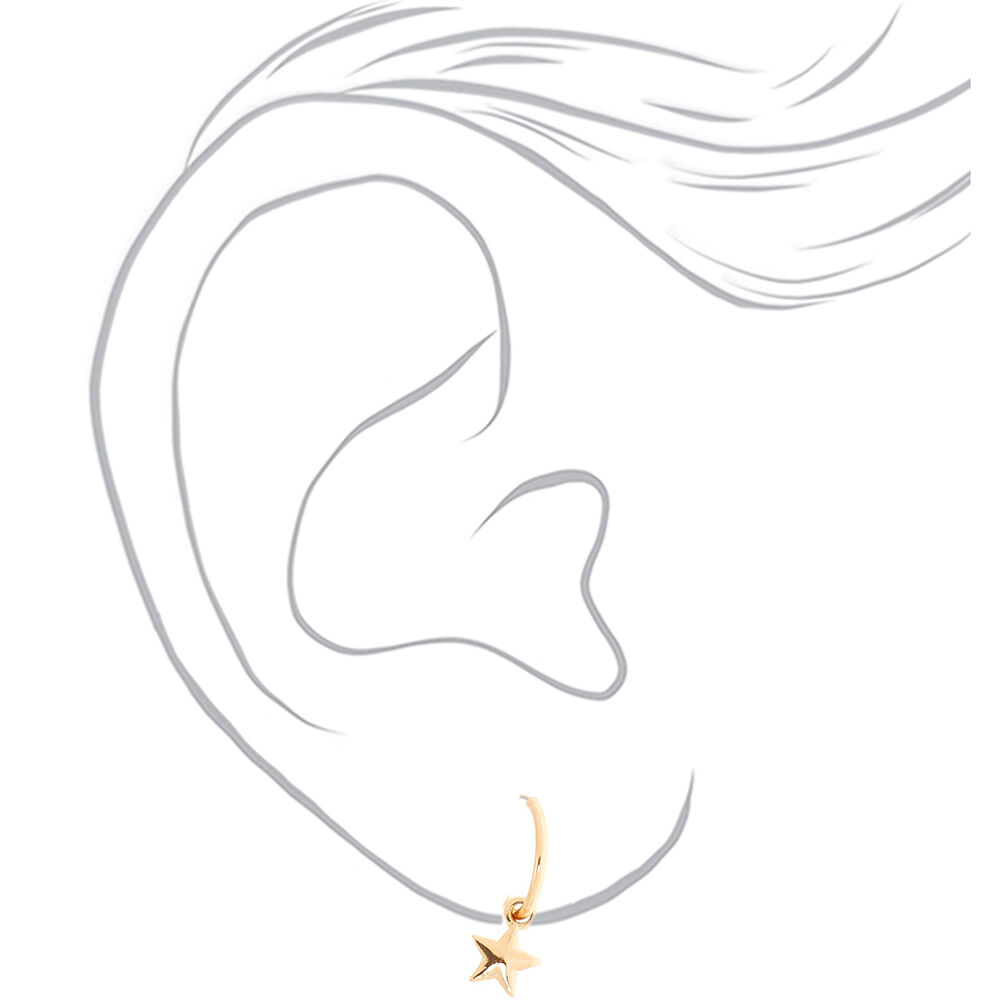 Gold Celestial Evil Eye Mixed Earrings - 6 Pack,