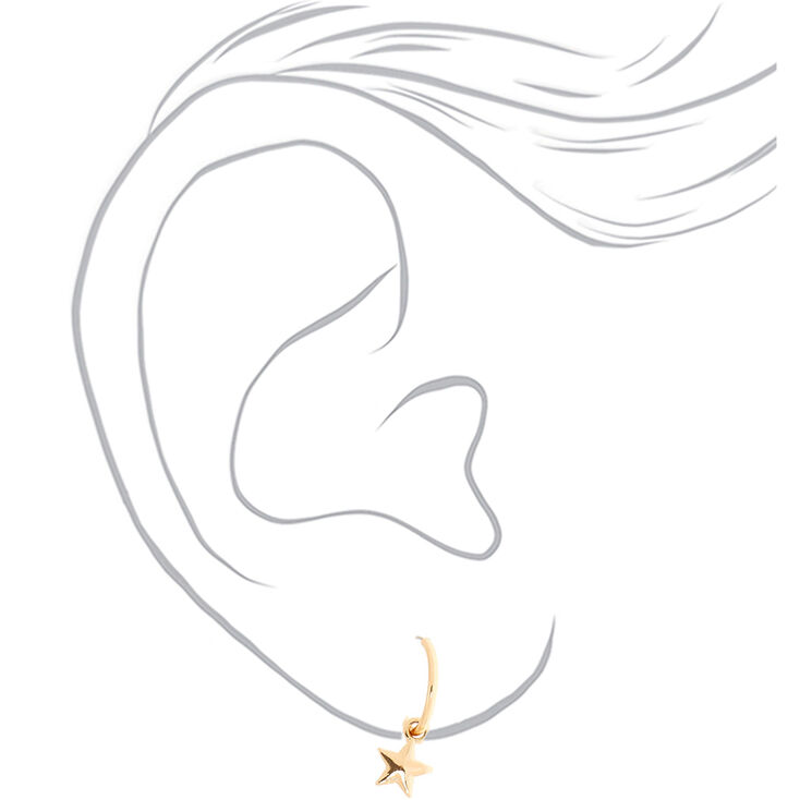 Gold Celestial Evil Eye Mixed Earrings - 6 Pack,