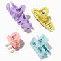 Pastel Mixed Size Hair Claws - 4 Pack,