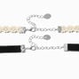Pressed Flower &amp; Lace Choker Necklaces - 2 Pack,
