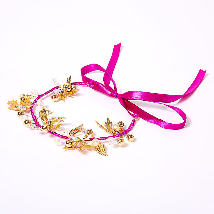 &copy;Disney Frozen Leaf Hair Wreath - Purple,