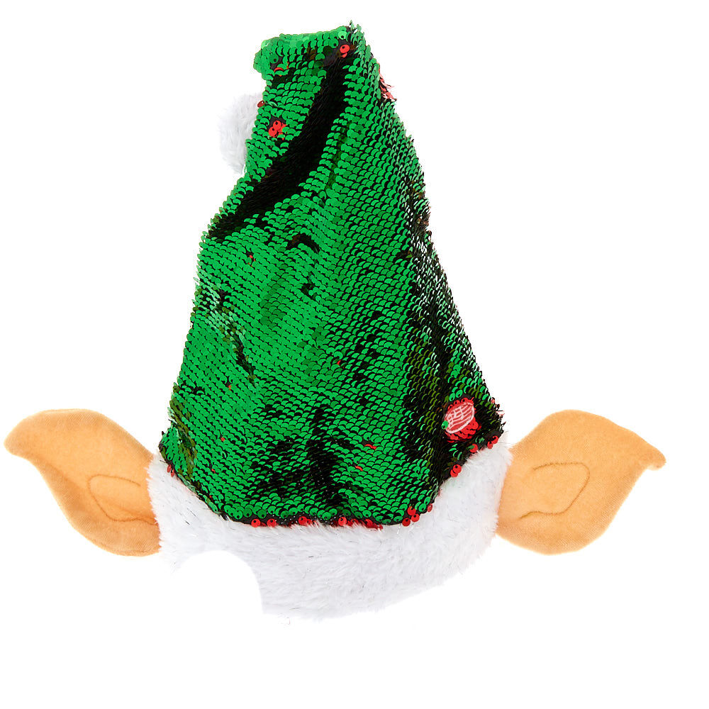 Reversible Sequins Moving & Sound Elf Hat,