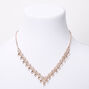 Rose Gold Silk Stone Eyelet V Jewelry Set - 2 Pack,