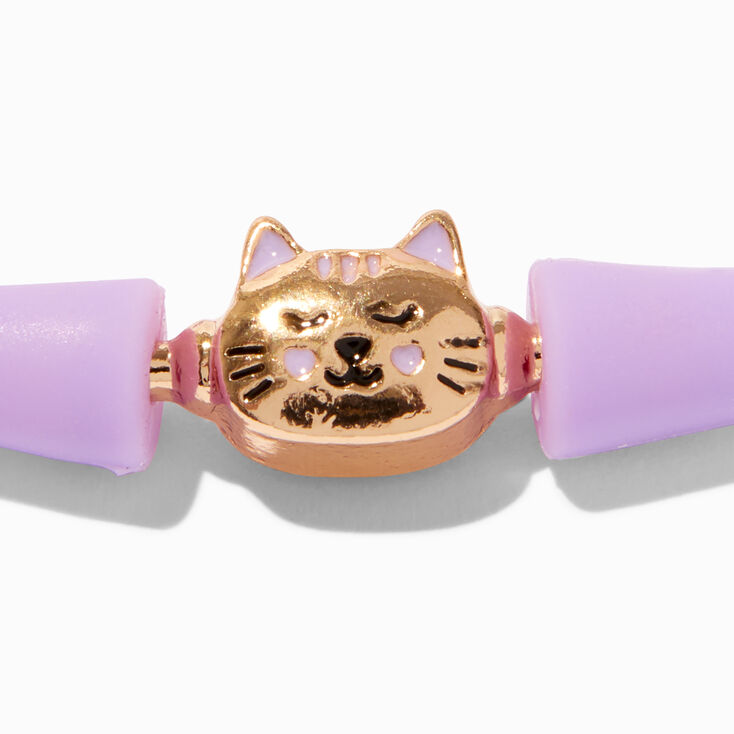 Purple Cat Silicone Bracelet,