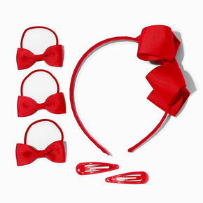 Accessoires pour cheveux rouges Claire&#39;s Club - Lot de 6,