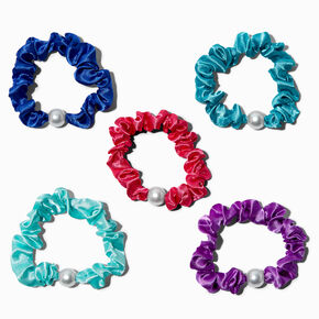 Claire&#39;s Club Jewel Tone Hair Scrunchies - 5 Pack,
