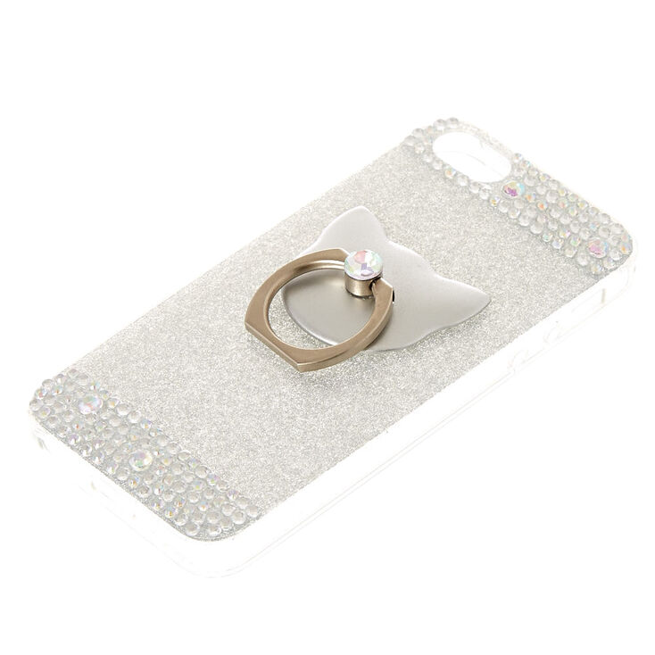 Cat Glam Ring Stand Phone Case - Fits iPhone 5/5S/SE,