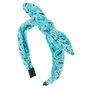 Bandana Knotted Bow Headband - Mint,