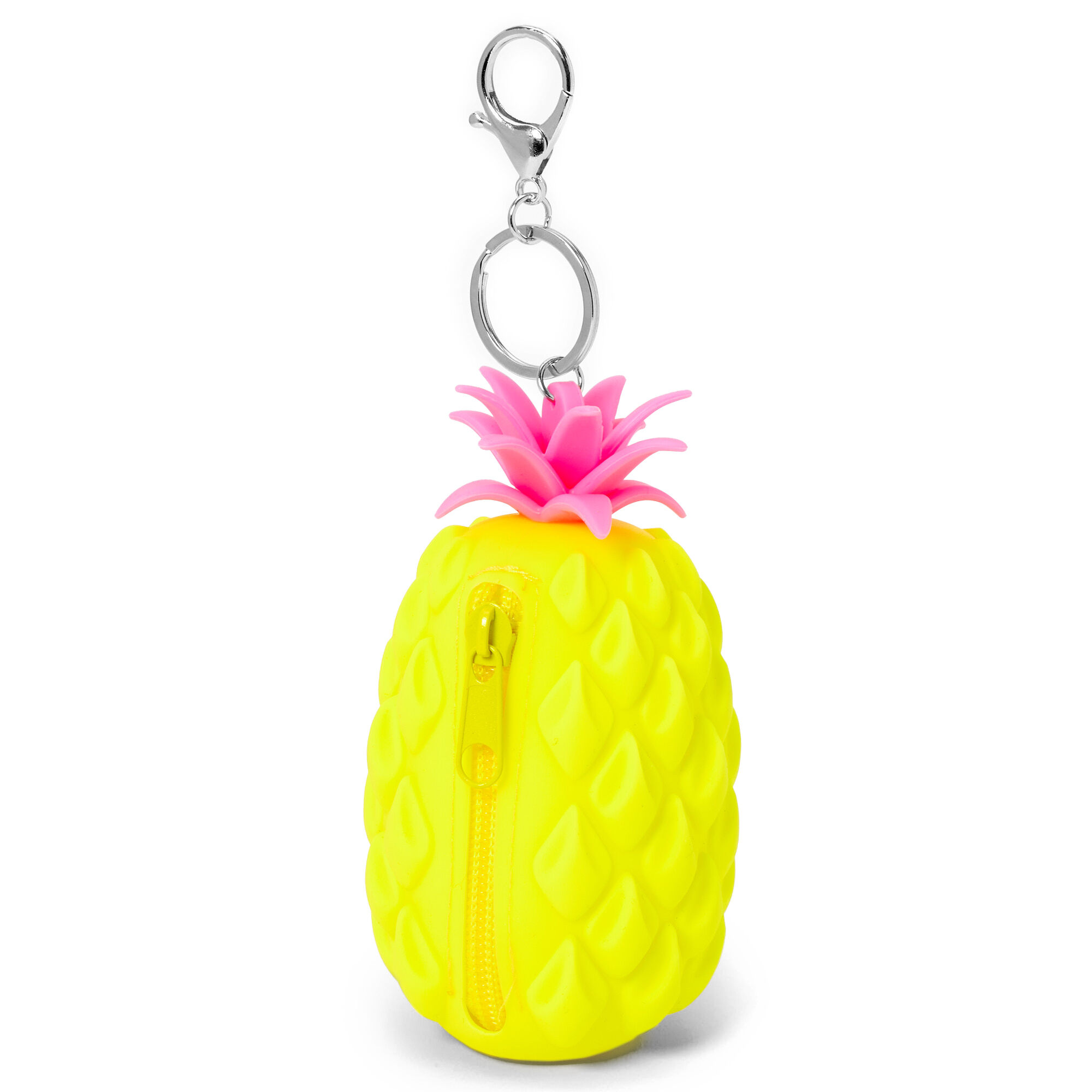 View Claires Pineapple Jelly Coin Purse Keyring Yellow information