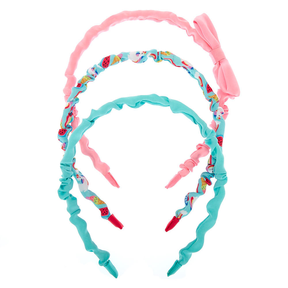 Claire's Club Watermelon Scrunch Headbands - 3 Pack,