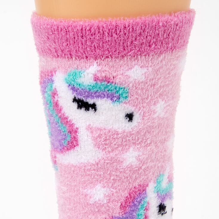Unicorn Crew Socks - Pink,