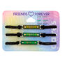 Mood Plate Adjustable Friendship Bracelets - 3 Pack,