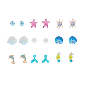 Under The Sea Stud Earrings - 9 Pack,