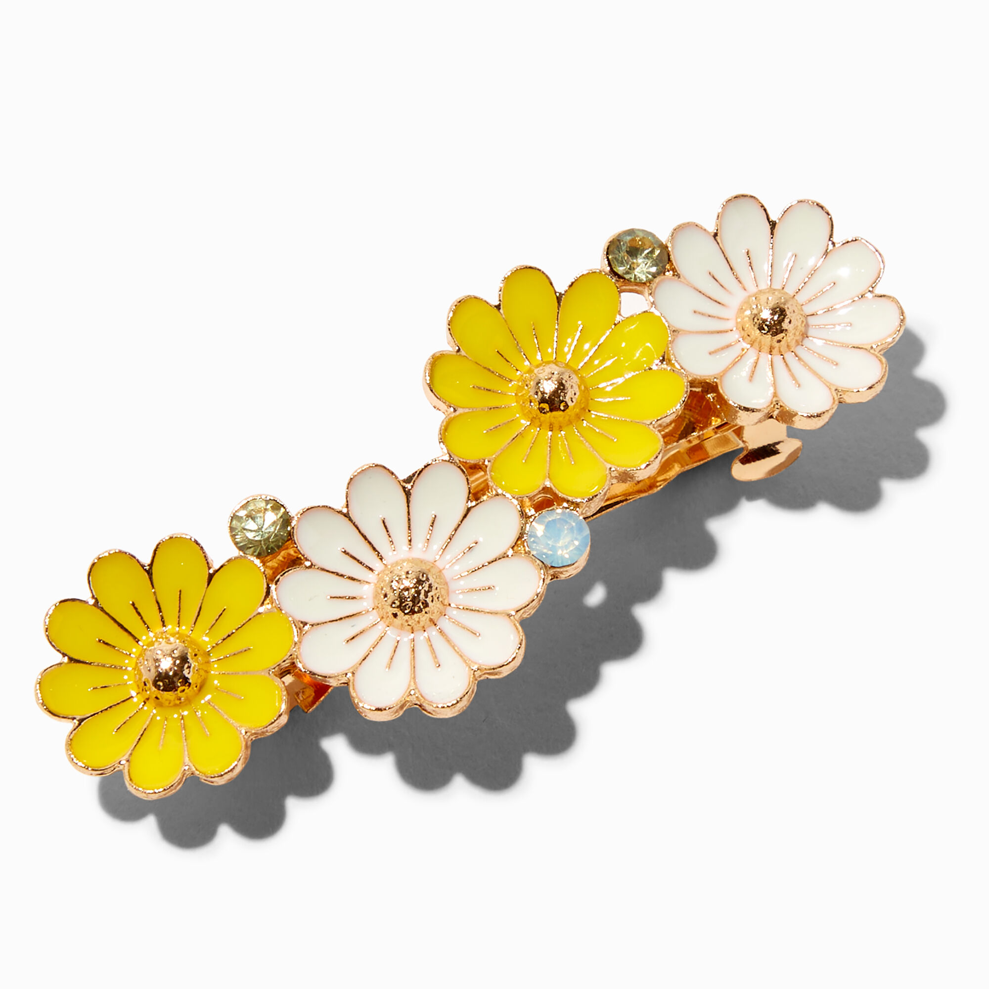 View Claires Embellished Sunflower Hair Barrette Yellow information