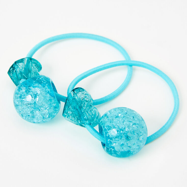 Blue Speckle Hair Ties - 2 Pack,