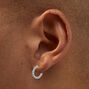 Boucles d&#39;oreilles aux formes vari&eacute;es couleur argent&eacute;e - Lot de 9,