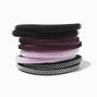 Purpled Mixed Rubber Grip Athletic Hair Ties - 8 Pack,