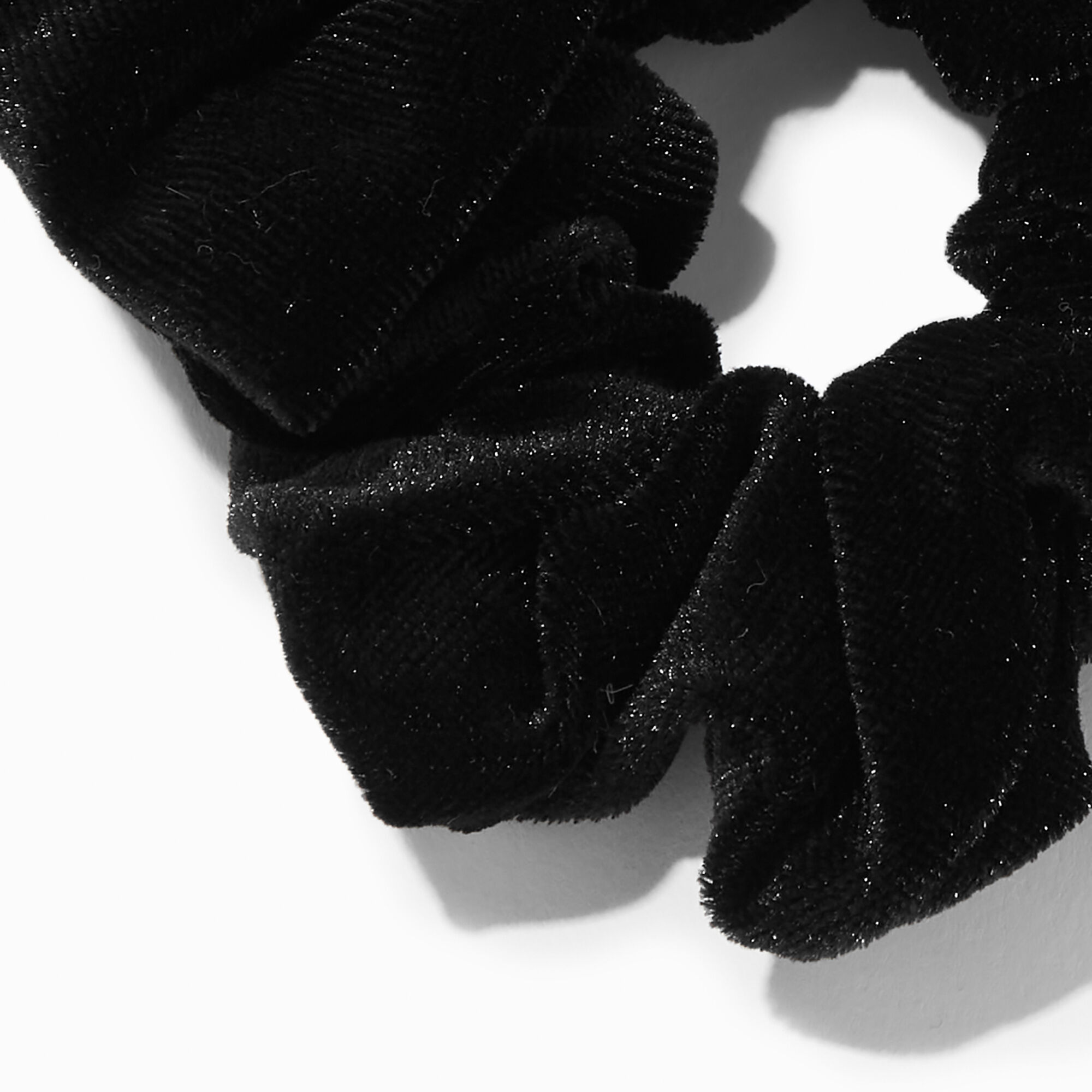Black top velvet scrunchie