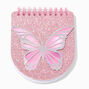 Glitter Butterfly Spiral Notepad,