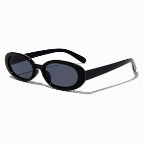 Black Oval Sunglasses,