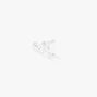 Sterling Silver One Snake Stud Earring,