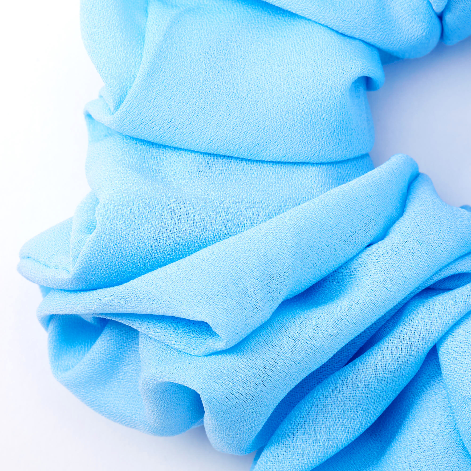 Giant Hair Scrunchie - Candy Blue,