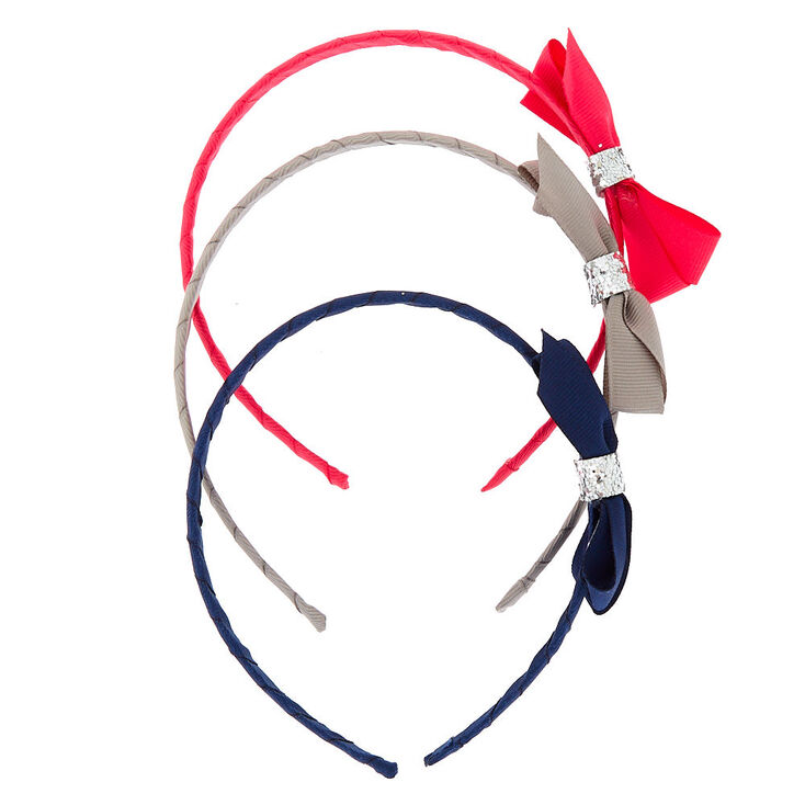 Claire&#39;s Club Bow Headbands - 3 Pack,