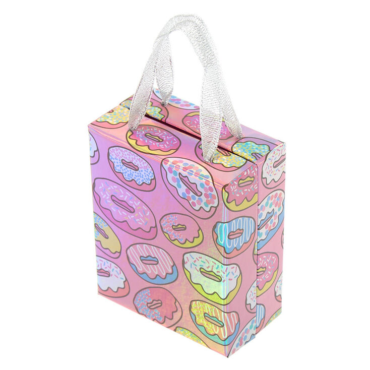 Claire's Boîte cadeau de taille moyenne donut rose