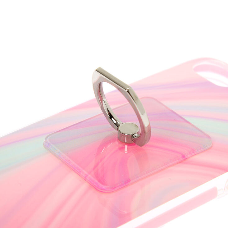 Pastel Swirl Protective Ring Holder Phone Case - Fits iPhone&reg; 6/7/8/SE,